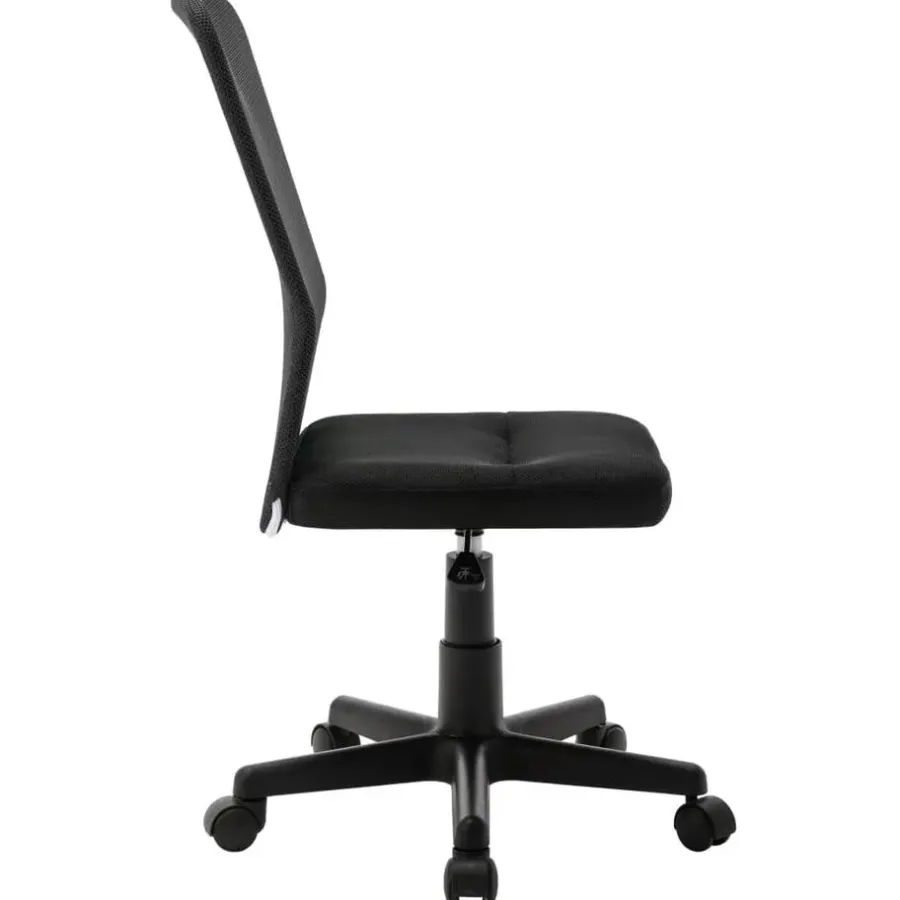 Bureaustoelen|Bureaustoelen-vidaXL - Bureaustoel - Zwart - Gaas
