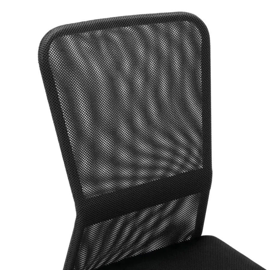 Bureaustoelen|Bureaustoelen-vidaXL - Bureaustoel - Zwart - Gaas