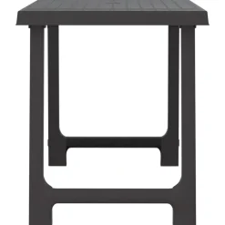 vidaXL - Campingtafel - Antracietkleurig - Polypropyleen - 79x56x64 cm