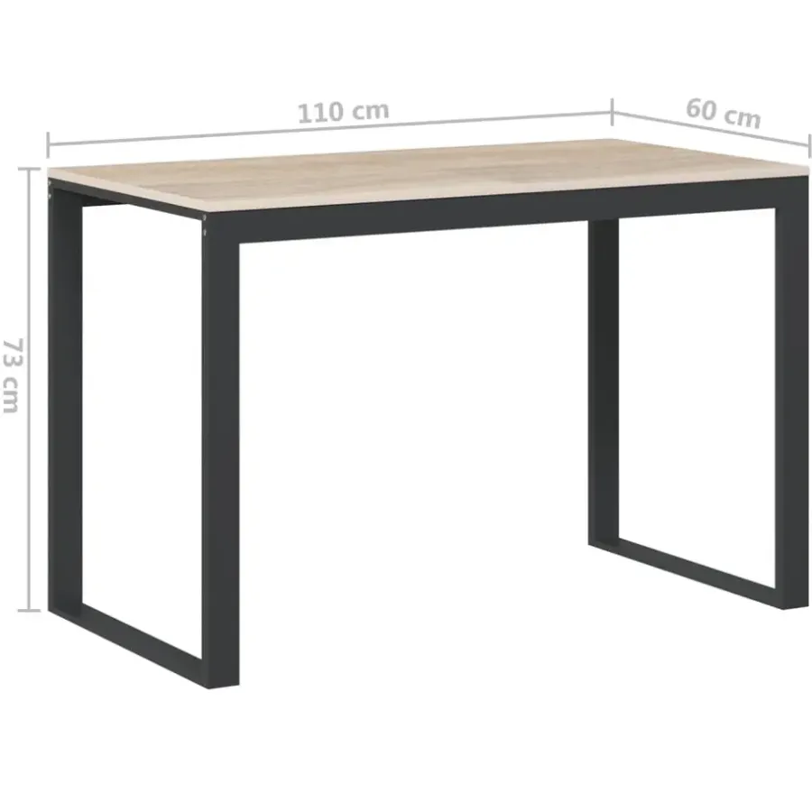 Bureaus-vidaXL - Computertafel - Bruin - Bewerkt hout