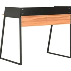 Bureaus-vidaXL - Computertafel - Zwart - Bewerkt hout