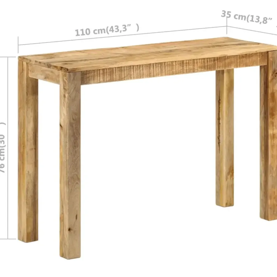 Sidetables-vidaXL - Console Tafel - Bruin - Hout - 110 x 35 x 76 cm