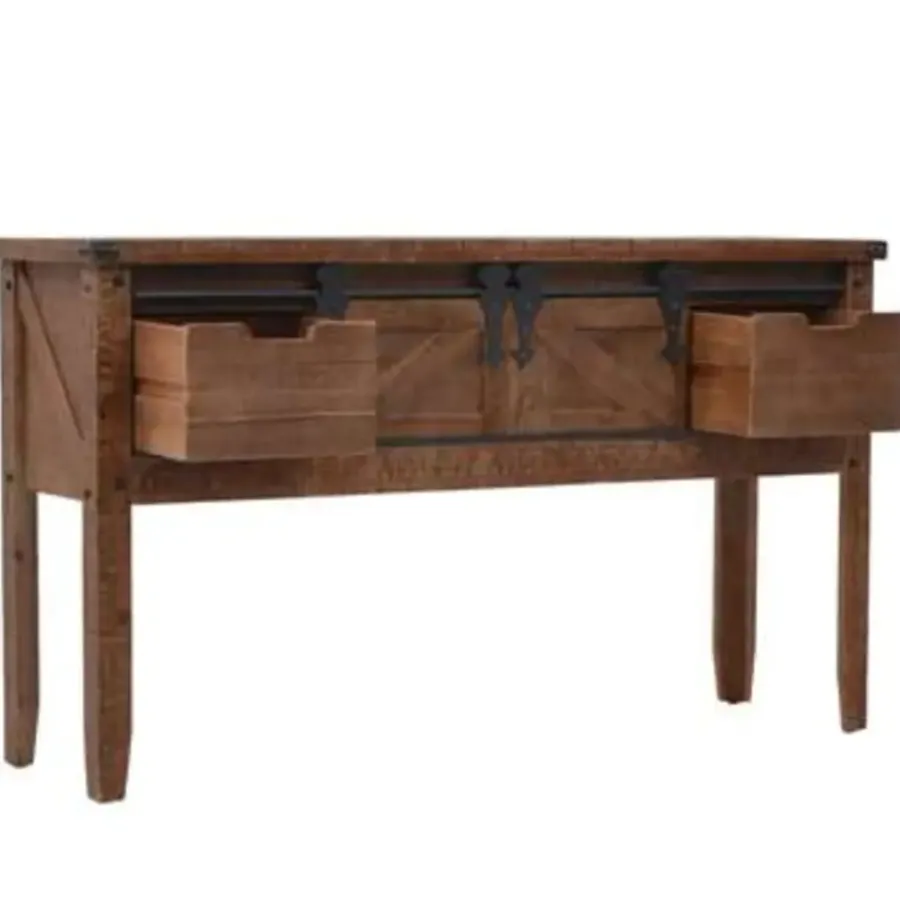 vidaXL - Consoletafel - Bruin - Hout