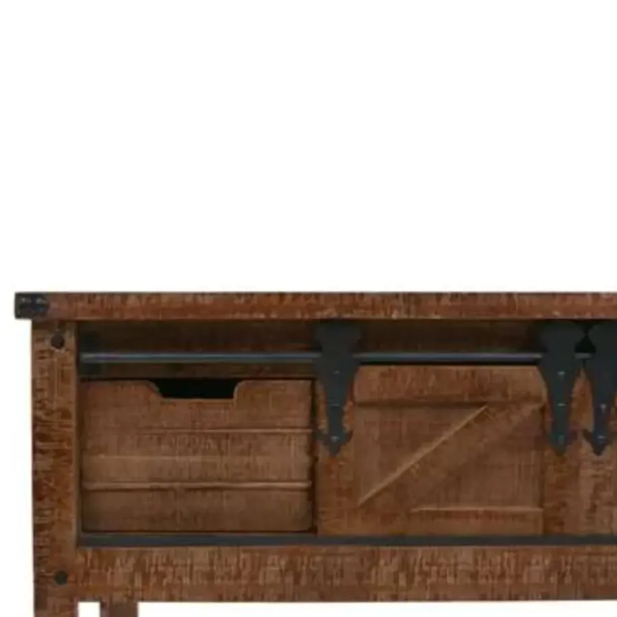 vidaXL - Consoletafel - Bruin - Hout
