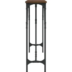 vidaXL - Consoletafel - Bruin eiken - Bewerkt hout - 140x23x75 cm