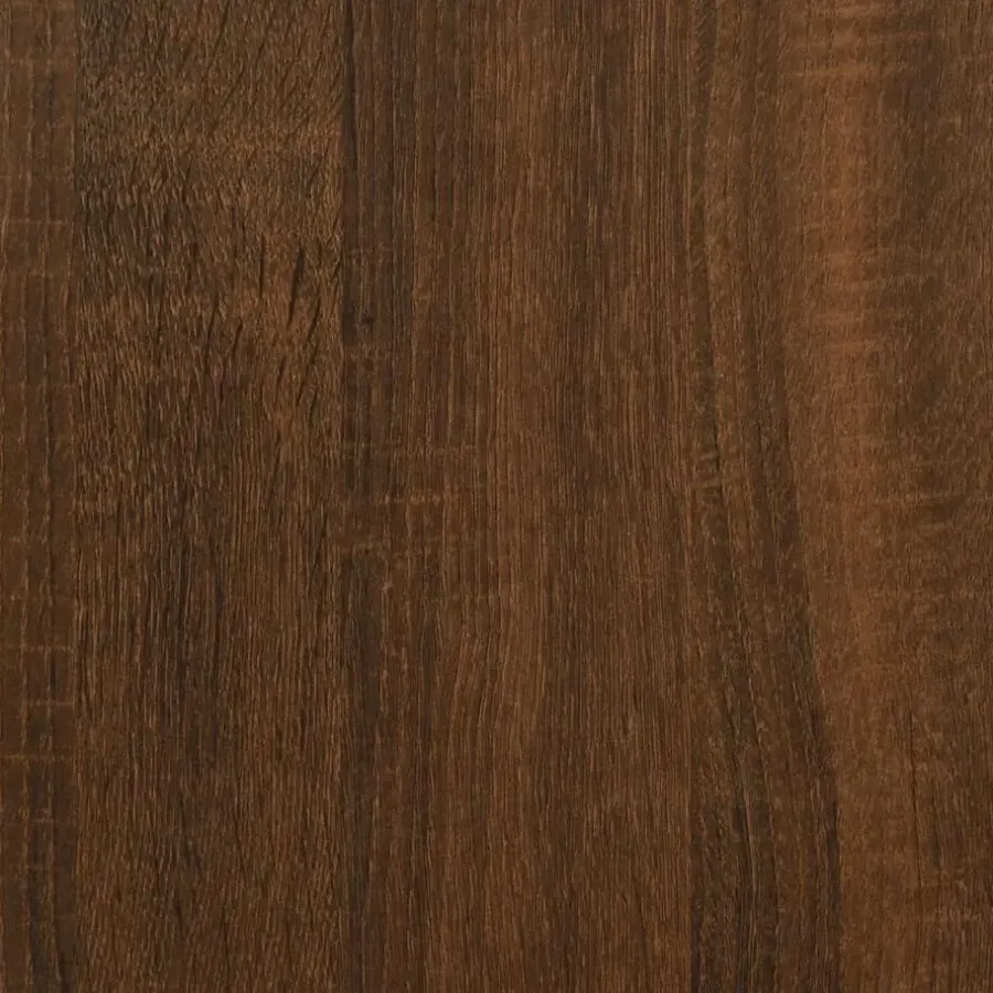 vidaXL - Consoletafel - Bruin eiken - Bewerkt hout - 140x23x75 cm