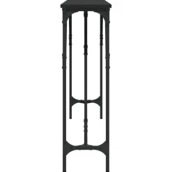 Sidetables-vidaXL - Consoletafel - Zwart - Bewerkt hout - 180x23x75 cm