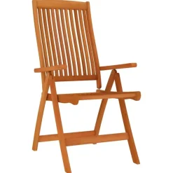 Tuinsets-vidaXL - 7-delige Tuinset 6 fauteuils massief eucalyptushout - (150-200)x100 cm
