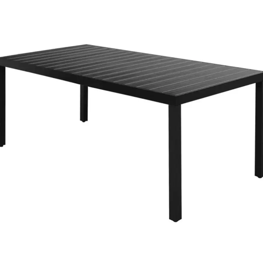 vidaXL - 9-delige Tuinset met kussens - Zwart - PVC-rattan - 184.5x90 cm
