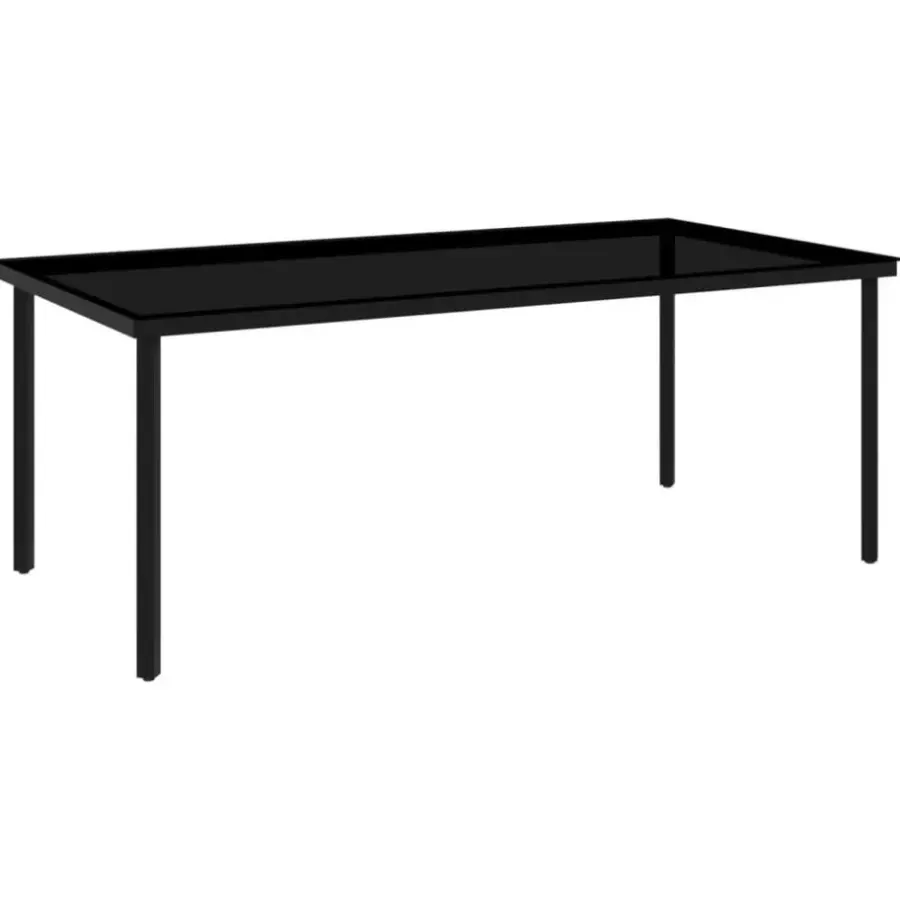 vidaXL - 9-delige Tuinset met kussens 8 grijs verstelbaar stoelen - 200x100 cm