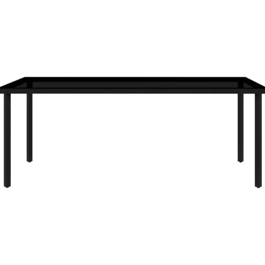 vidaXL - 9-delige Tuinset met kussens 8 grijs verstelbaar stoelen - 200x100 cm