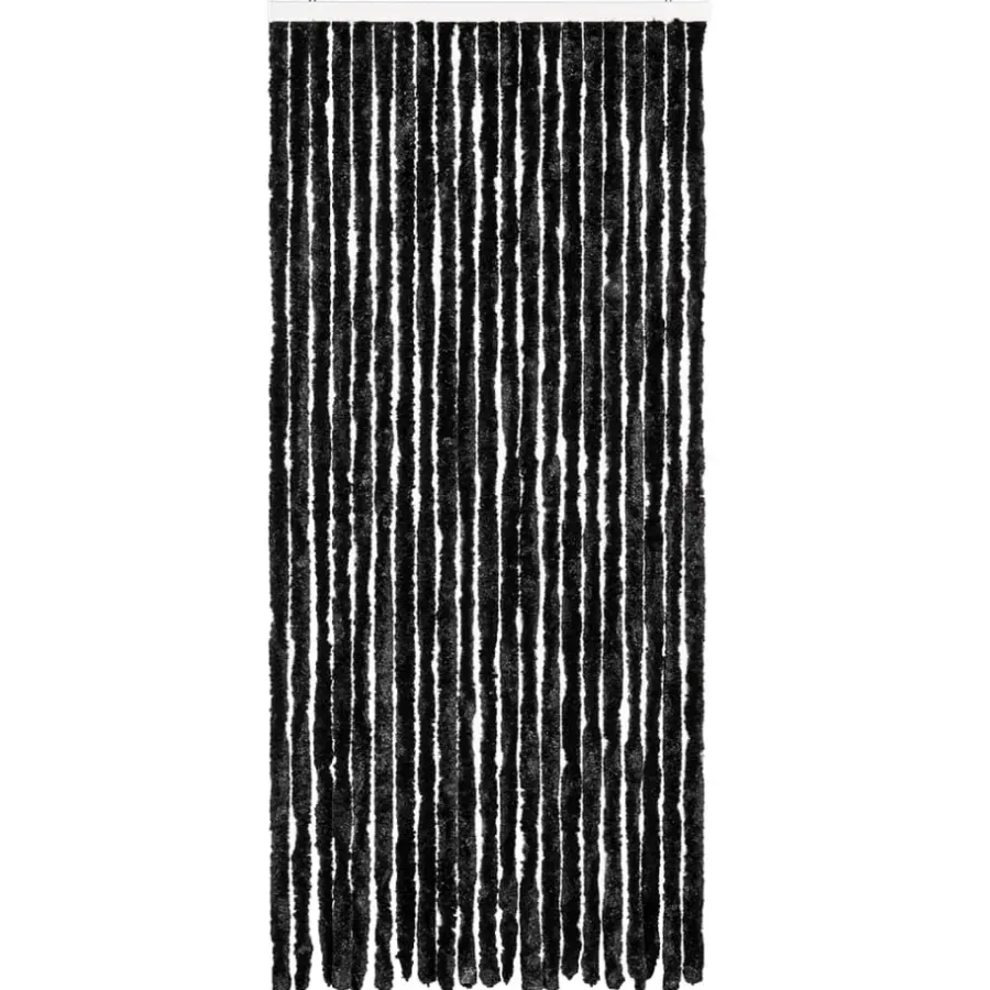 Raam En Deurhorren|Vliegengordijnen En Deurgordijnen-vidaXL - Deurgordijn - Antraciet - Polypropyleen - 90 x 200 cm