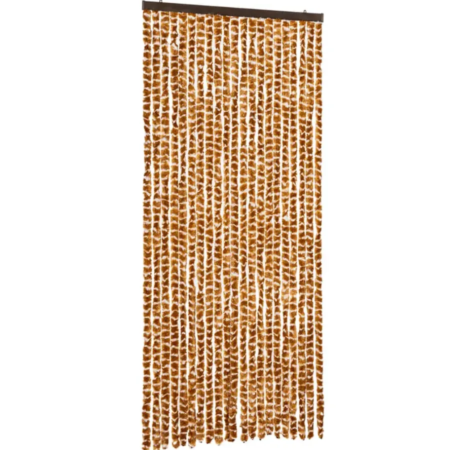 Raam En Deurhorren|Vliegengordijnen En Deurgordijnen-vidaXL - Deurgordijn - Geel - Polypropyleen - 90 x 220 cm