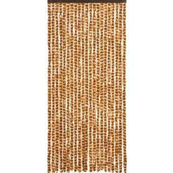 Raam En Deurhorren|Vliegengordijnen En Deurgordijnen-vidaXL - Deurgordijn - Geel - Polypropyleen - 90 x 220 cm