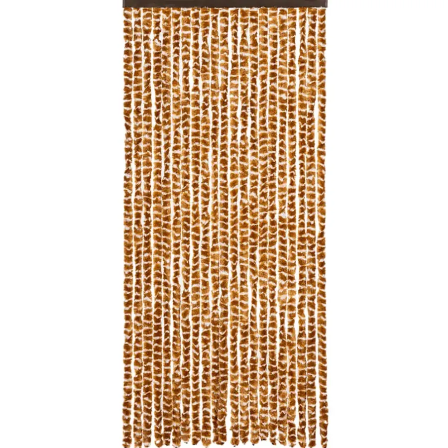 Raam En Deurhorren|Vliegengordijnen En Deurgordijnen-vidaXL - Deurgordijn - Geel - Polypropyleen - 90 x 220 cm