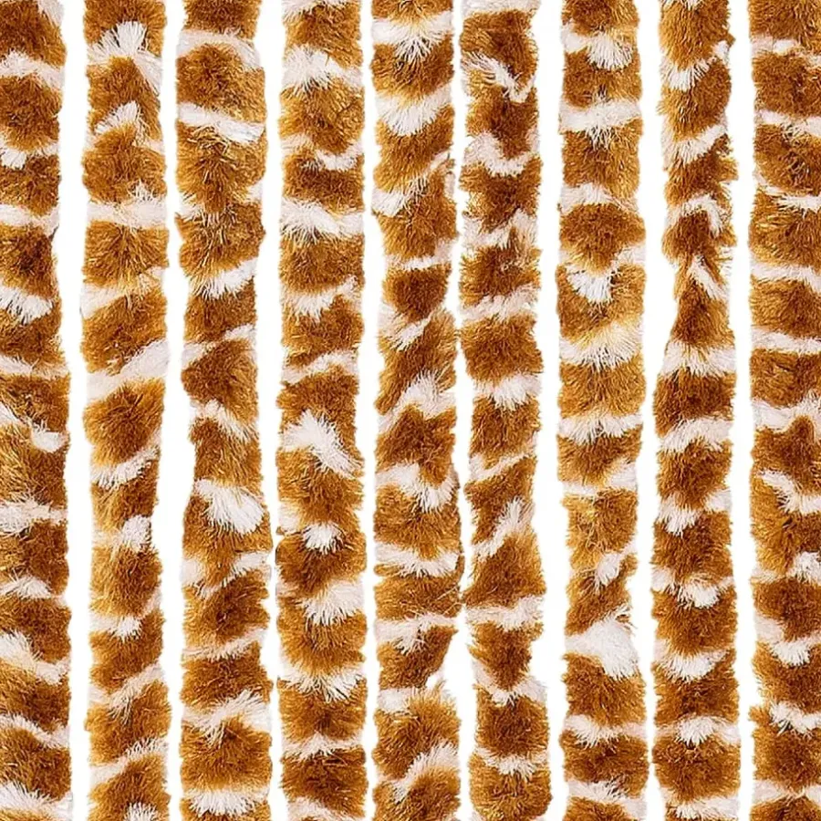Raam En Deurhorren|Vliegengordijnen En Deurgordijnen-vidaXL - Deurgordijn - Geel - Polypropyleen - 90 x 220 cm