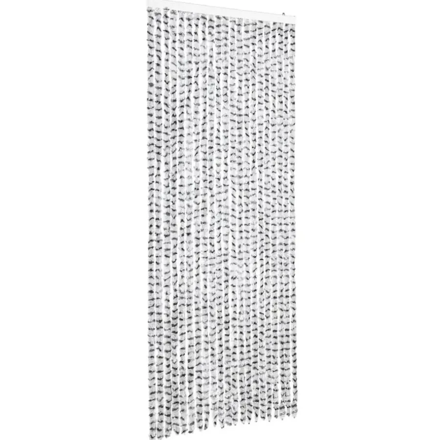 Raam En Deurhorren|Vliegengordijnen En Deurgordijnen-vidaXL - Deurgordijn - Grijs - Polypropyleen - 90 x 220 cm