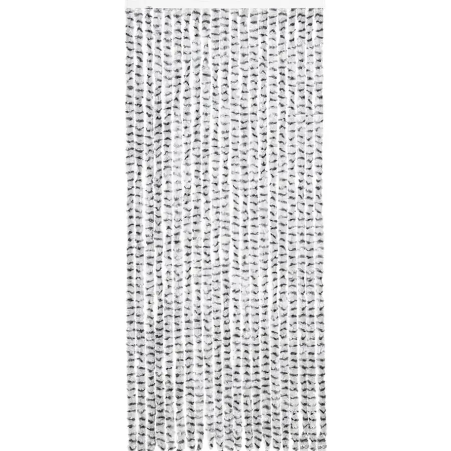 Raam En Deurhorren|Vliegengordijnen En Deurgordijnen-vidaXL - Deurgordijn - Grijs - Polypropyleen - 90 x 220 cm