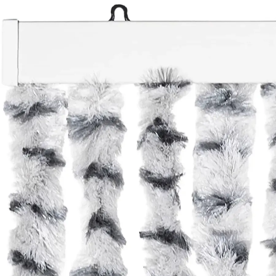 Raam En Deurhorren|Vliegengordijnen En Deurgordijnen-vidaXL - Deurgordijn - Grijs - Polypropyleen - 90 x 220 cm
