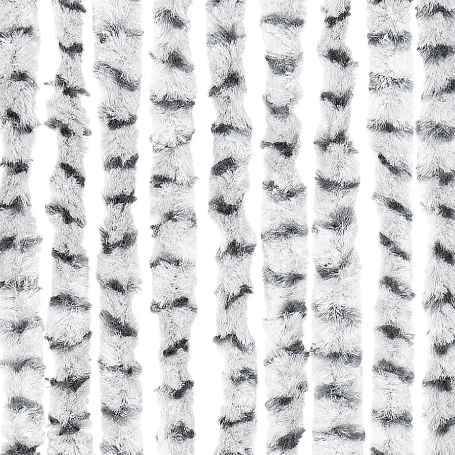 Raam En Deurhorren|Vliegengordijnen En Deurgordijnen-vidaXL - Deurgordijn - Grijs - Polypropyleen - 90 x 220 cm