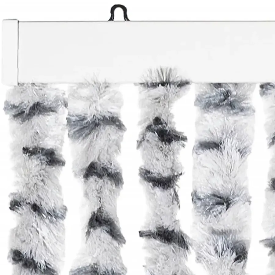 Raam En Deurhorren|Vliegengordijnen En Deurgordijnen-vidaXL - Deurgordijn - Grijs - Polypropyleen - 100 x 220 cm