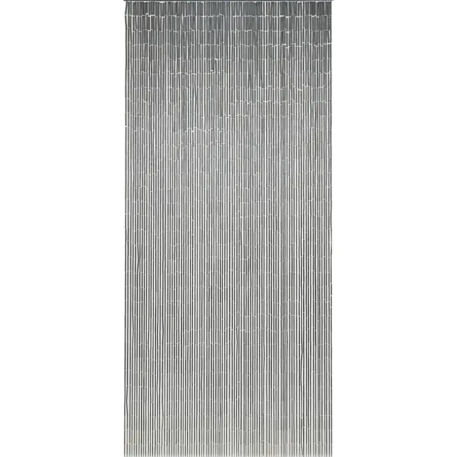 Raam En Deurhorren|Vliegengordijnen En Deurgordijnen-vidaXL - Deurgordijn - Grijs - Bamboe - 90 x 200 cm