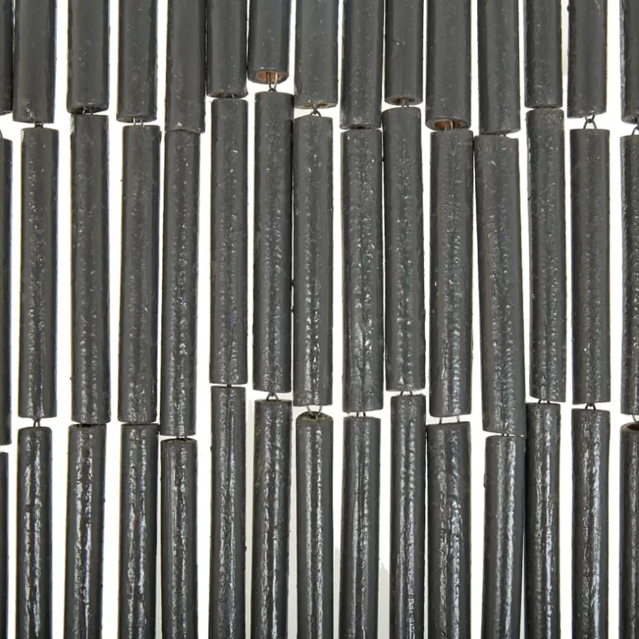 Raam En Deurhorren|Vliegengordijnen En Deurgordijnen-vidaXL - Deurgordijn - Grijs - Bamboe - 90 x 200 cm