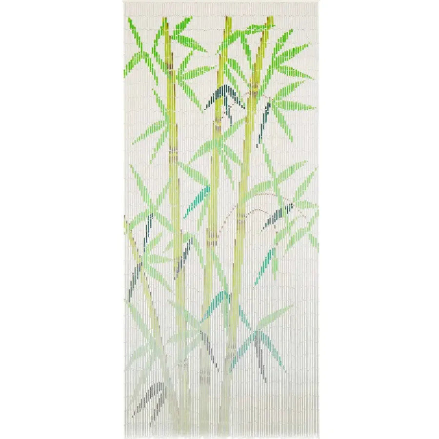 Raam En Deurhorren|Vliegengordijnen En Deurgordijnen-vidaXL - Deurgordijn - Multikleur - Bamboe - 90 x 200 cm