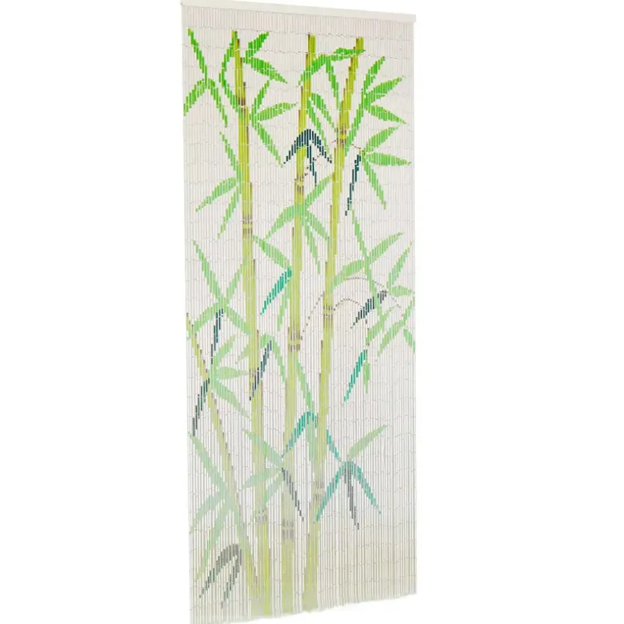 Raam En Deurhorren|Vliegengordijnen En Deurgordijnen-vidaXL - Deurgordijn - Multikleur - Bamboe - 90 x 200 cm