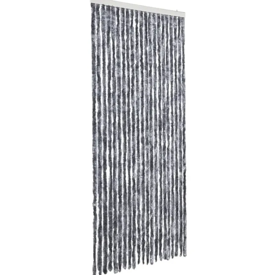 Raam En Deurhorren|Vliegengordijnen En Deurgordijnen-vidaXL - Deurgordijn - Zilver - Polypropyleen - 90 x 200 cm
