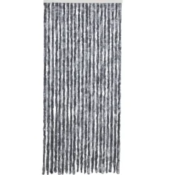 Raam En Deurhorren|Vliegengordijnen En Deurgordijnen-vidaXL - Deurgordijn - Zilver - Polypropyleen - 90 x 200 cm
