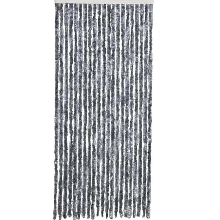 Raam En Deurhorren|Vliegengordijnen En Deurgordijnen-vidaXL - Deurgordijn - Zilver - Polypropyleen - 90 x 200 cm
