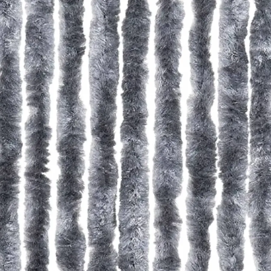 Raam En Deurhorren|Vliegengordijnen En Deurgordijnen-vidaXL - Deurgordijn - Zilver - Polypropyleen - 90 x 200 cm