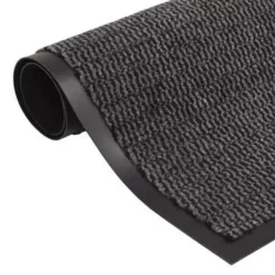 vidaXL - Deurmat - Antraciet - Stof - 90 x 150 cm