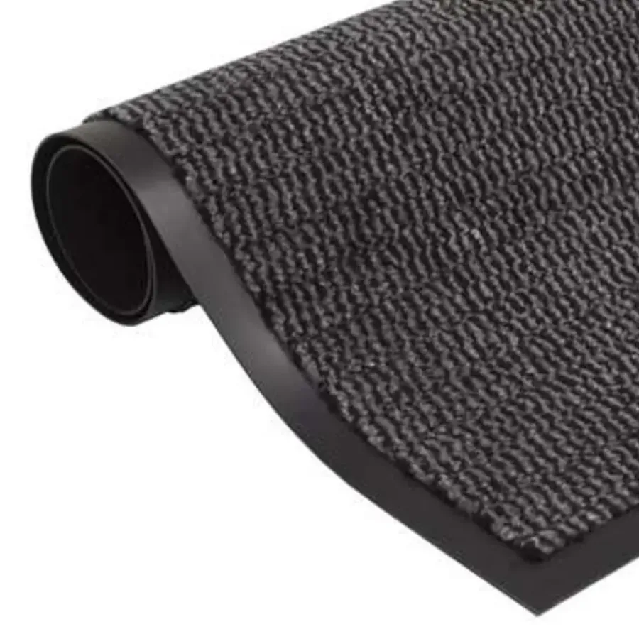 vidaXL - Deurmat - Antraciet - Stof - 90 x 150 cm