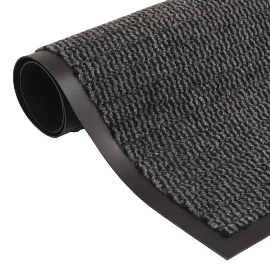 vidaXL - Deurmat - Antraciet - Stof - 120 x 180 cm - 2 stuks