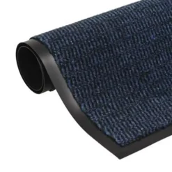 vidaXL - Deurmat - Blauw - Stof - 60 x 90 cm