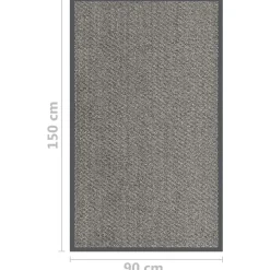 Deurmatten-vidaXL - Deurmat - Bruin - Polypropyleen - 90 x 150 cm