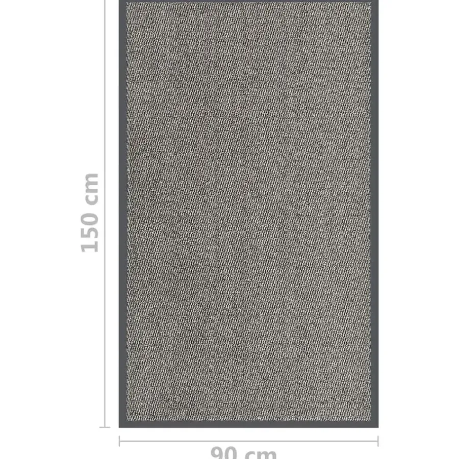 Deurmatten-vidaXL - Deurmat - Bruin - Polypropyleen - 90 x 150 cm