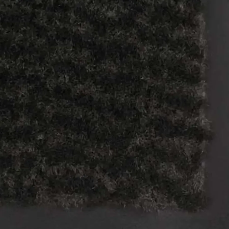 Deurmatten-vidaXL - Deurmat - Zwart - Stof - 120 x 180 cm - 2 stuks