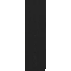 vidaXL - 2-deurs Kledingkast met 2 lades - Bewerkt hout - Zwart - 80x52x180 cm