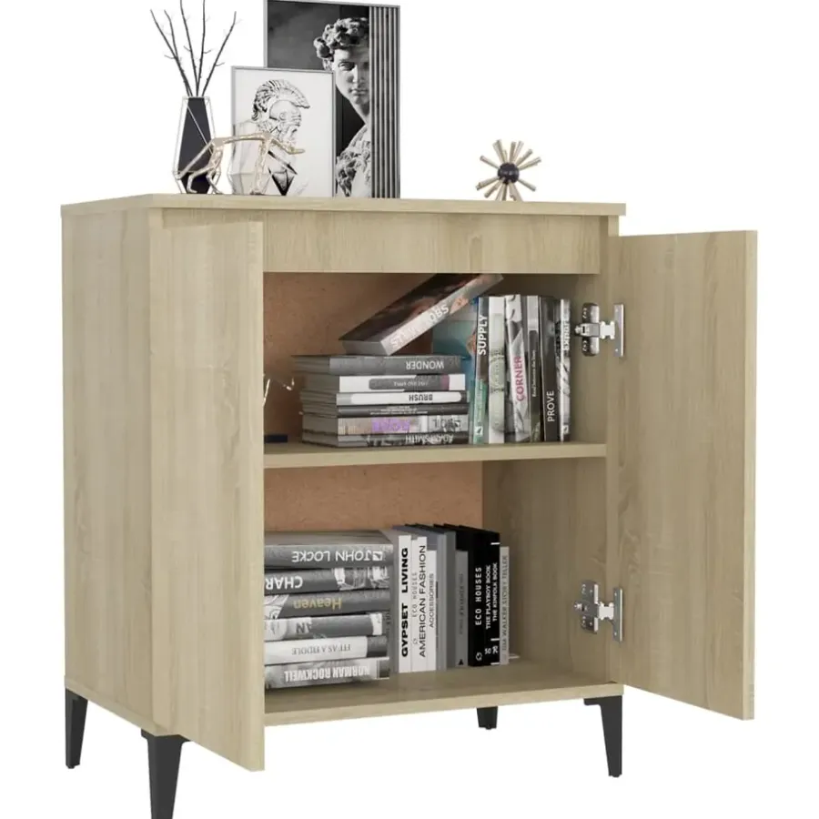 vidaXL - Dressoir - Bruin - Bewerkt hout
