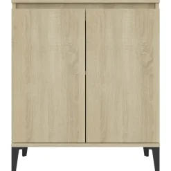 vidaXL - Dressoir - Bruin - Bewerkt hout