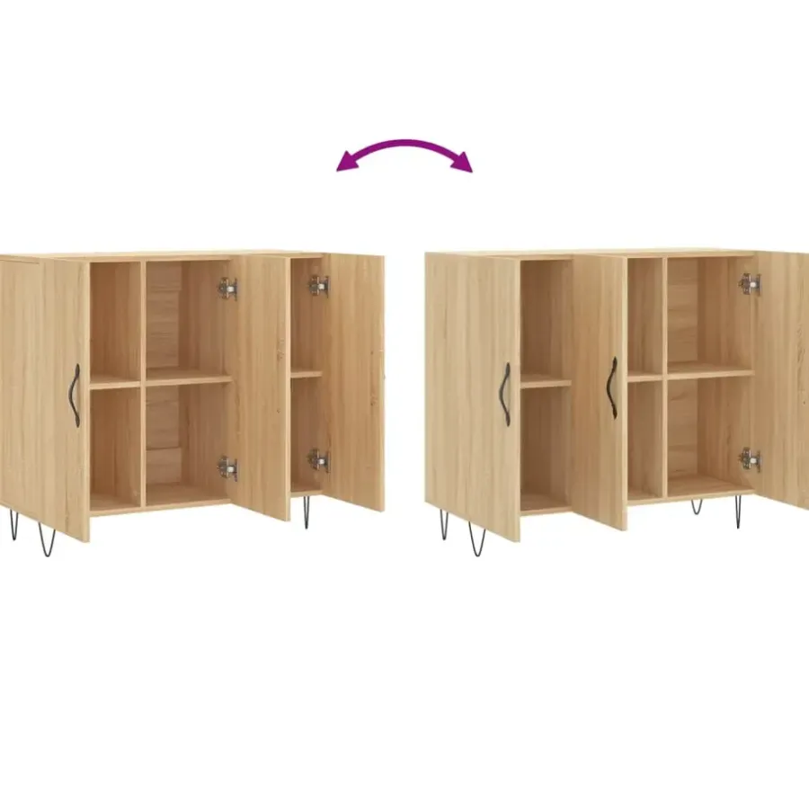 Dressoirs-vidaXL - Dressoir - Bruin - Bewerkt hout