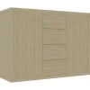 vidaXL - Dressoir - Bruin - Bewerkt hout