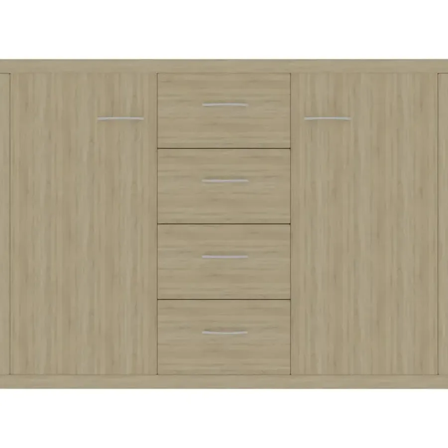 vidaXL - Dressoir - Bruin - Bewerkt hout