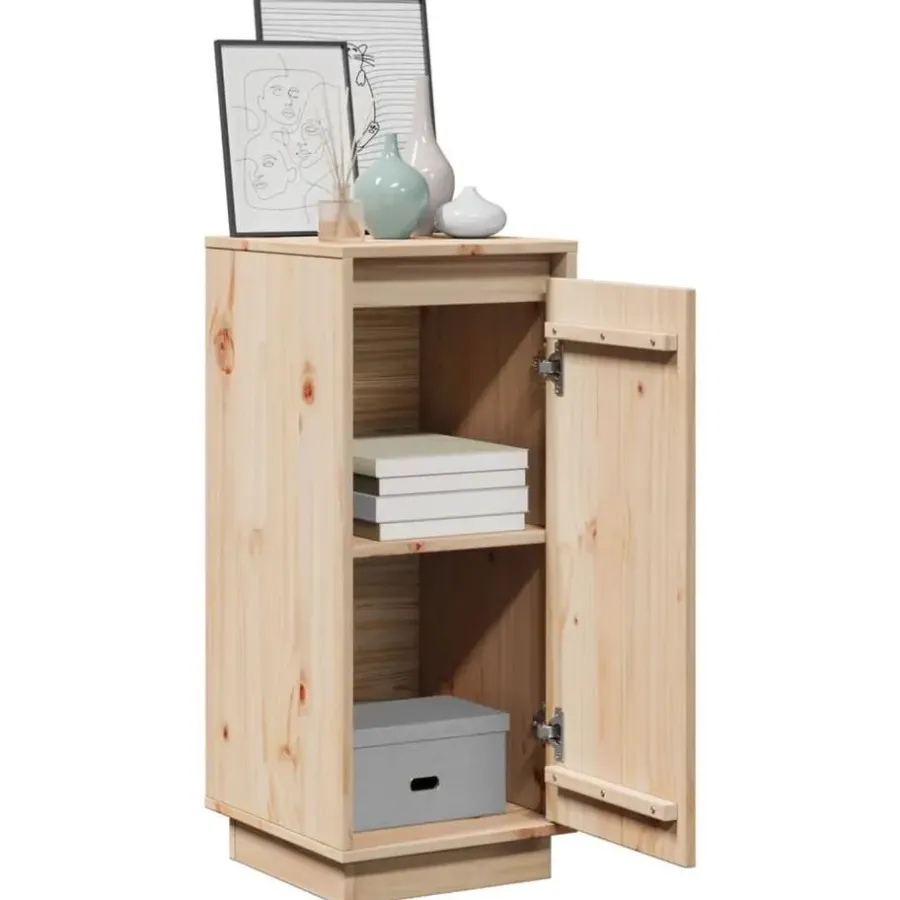 vidaXL - Dressoir - Bruin - Grenenhout - 2 stuks