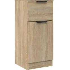 Wandkasten-vidaXL - Dressoir - Bruin - Bewerkt hout - 2 stuks