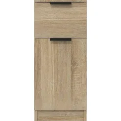 Wandkasten-vidaXL - Dressoir - Bruin - Bewerkt hout - 2 stuks