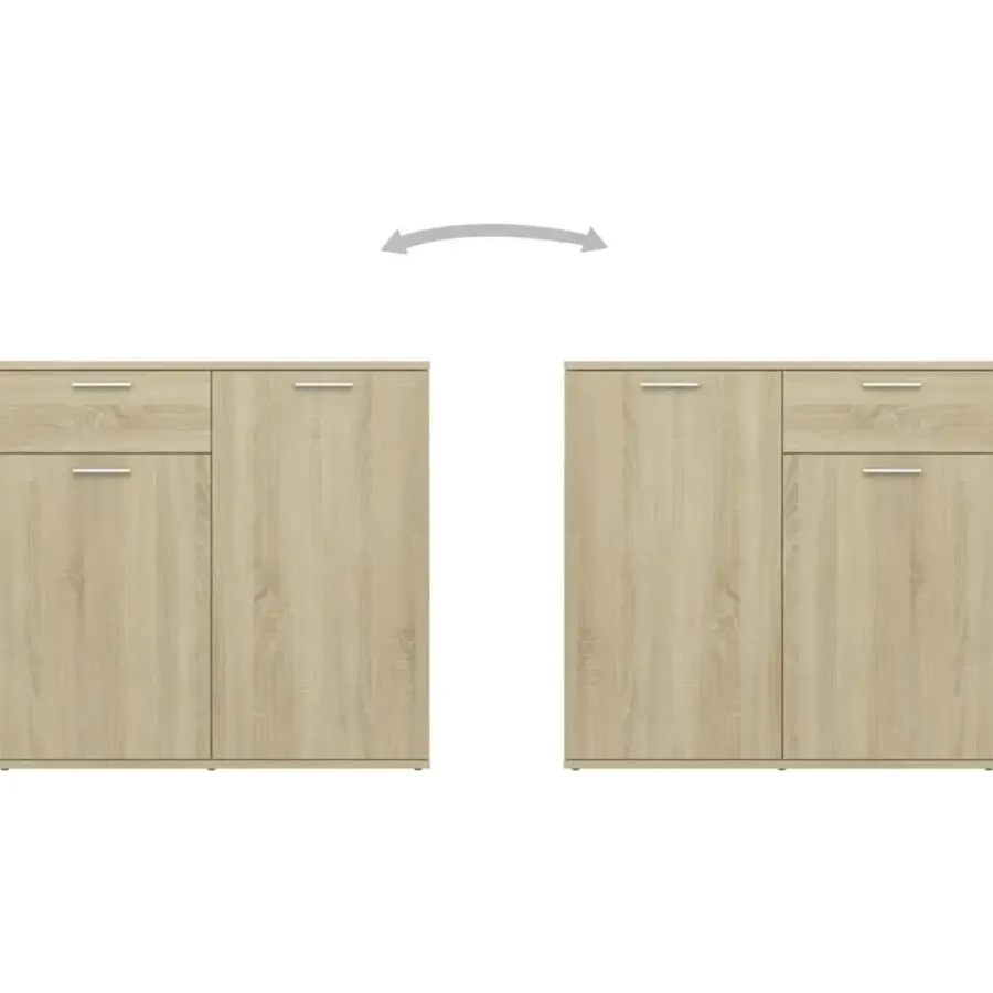 vidaXL - Dressoir - Bruin - Bewerkt hout